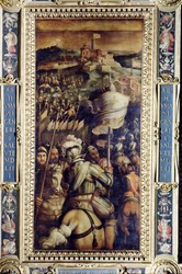 La cattura della fortezza di Monastero dal soffitto del Salone dei Cinquecento, 1565